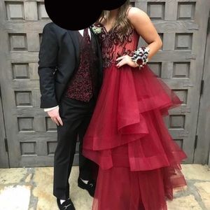 Garnet Red Camille La Vie Prom Dress
